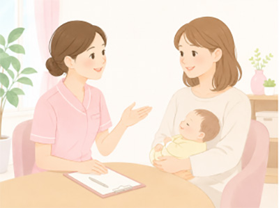 母乳に関するご相談 イラスト